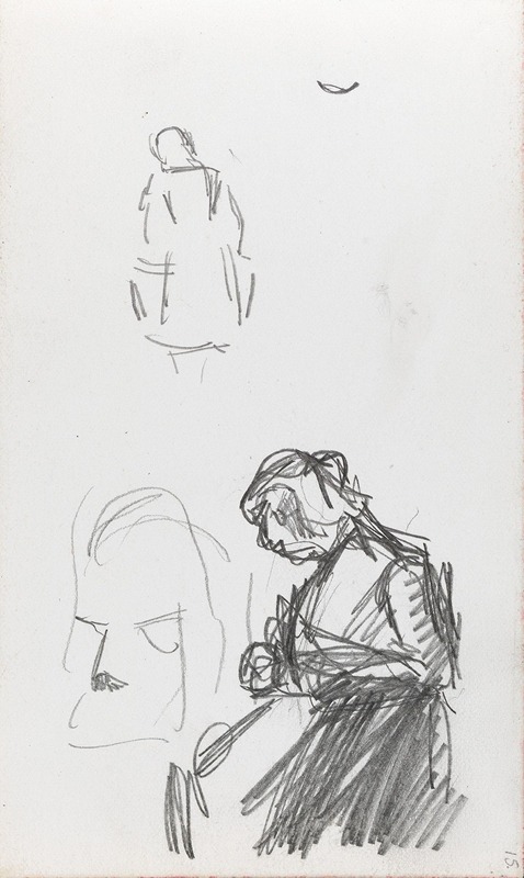 Figurstudier by Ludvig Karsten, 1893 — digital art print download
