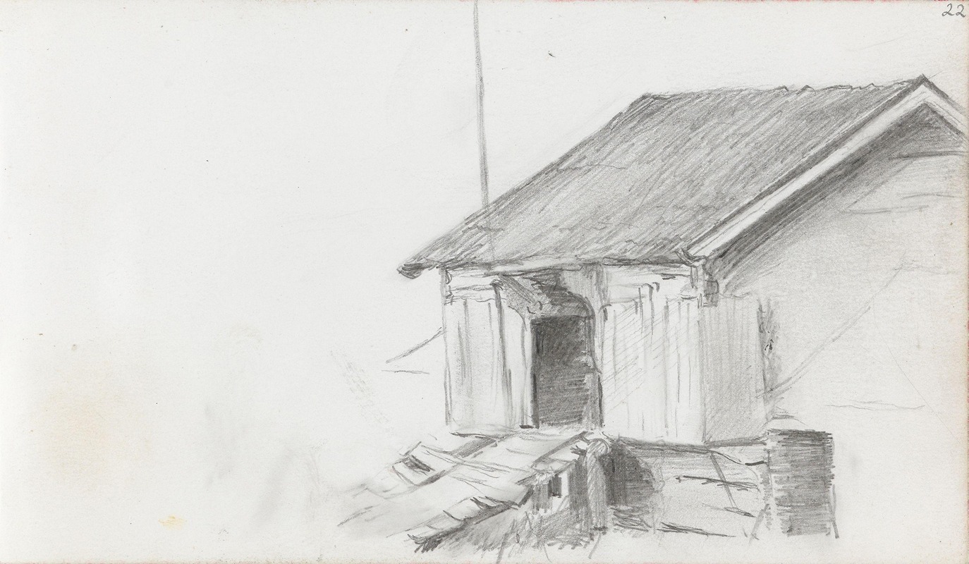 Låve i Bø, Telemark by Людвиг Карстен, 1893 — digital art print download