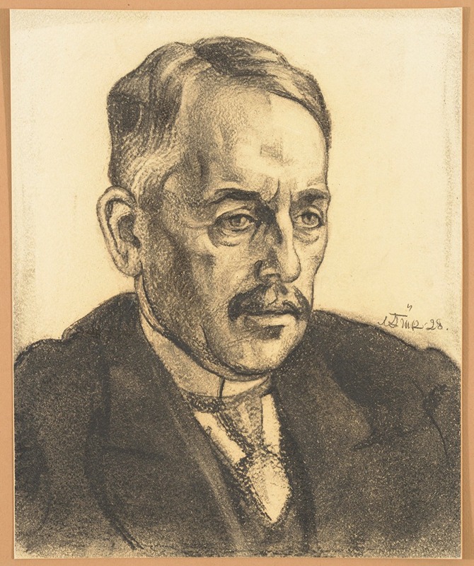 Gustav Suitsu portree by Николай Триик, 1928 — digital art print download