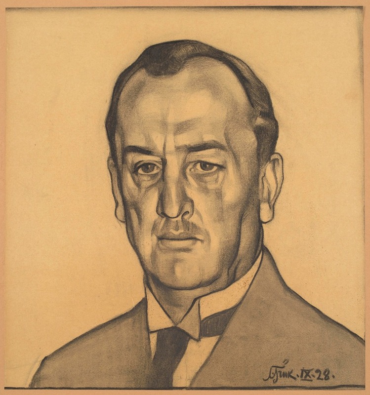 Prof. dr. Konstantin Konik by Nikolai Triik, 1928 — digital art print download