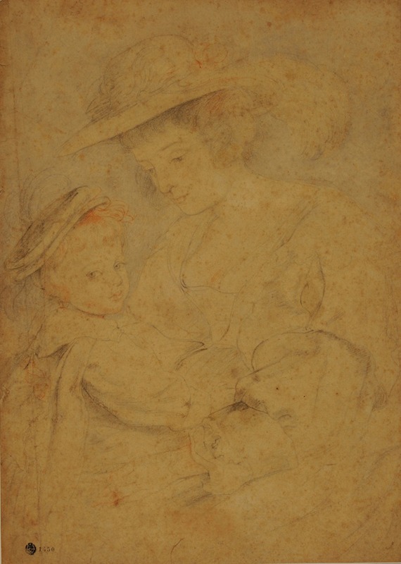 Helena Fourment and her son Frans by Петер Пауль Рубенс — digital art print download