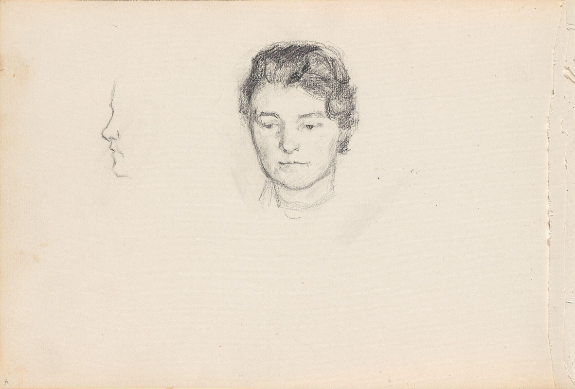Ingrid Dahl; profile sketch by Сигне Шиел — digital art print download