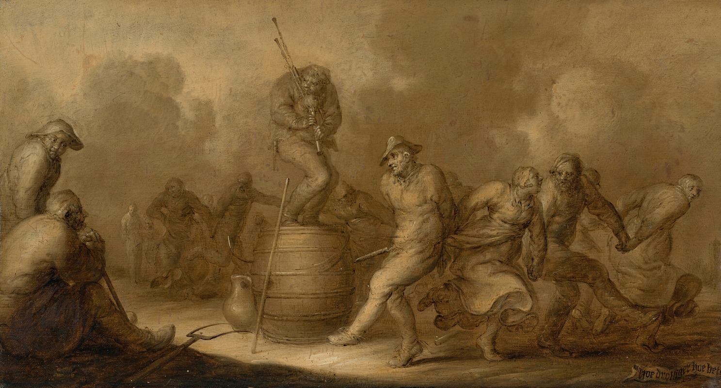 Hoe Drolliger, Hoe Beter – en brunaille by Adriaen van de Venne — digital art print download