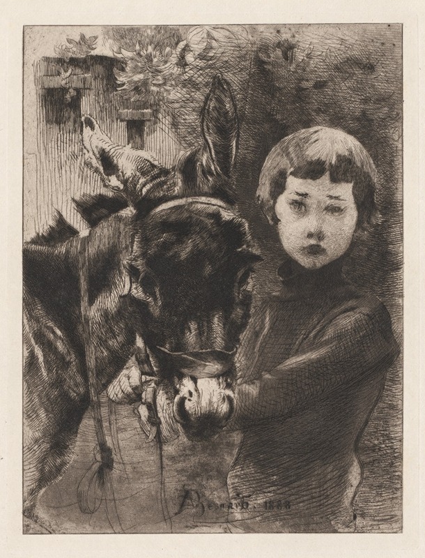Robert Besnard and His Donkey (Robert Besnard et son âne) — Albert Besnard