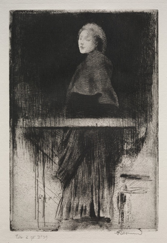 Woman with a Cape by Альбер Безнар, 1889 — digital art print download