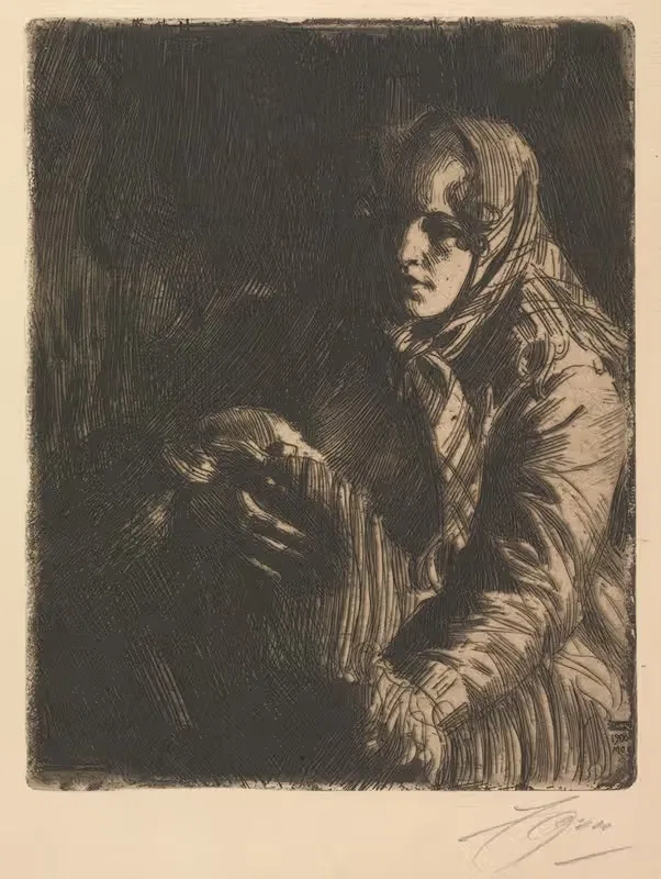Madonna by Anders Zorn, 1900 — digital art print download