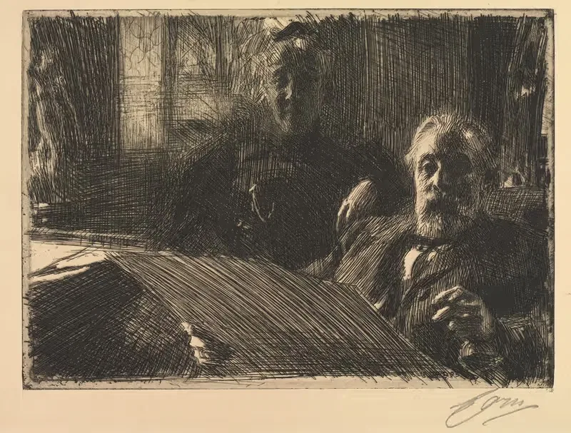 Мистер и миссис Фюрстенберг by Андерс Зорн, 1895 — digital art print download