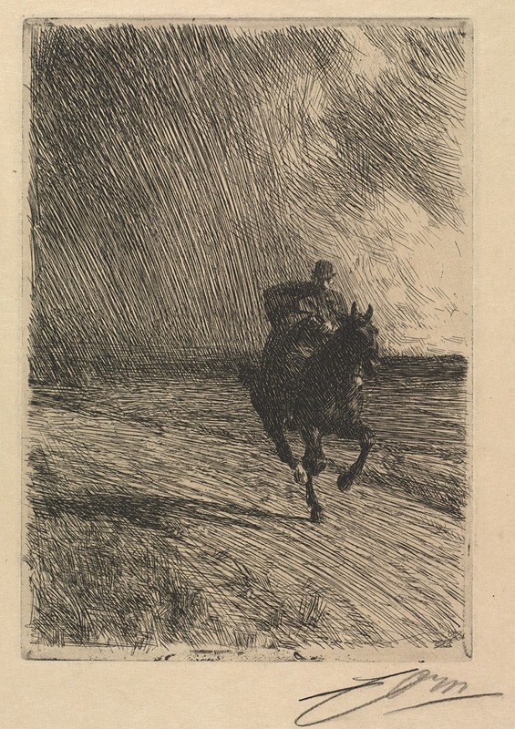 Storm by Anders Zorn, 1891 — digital art print download