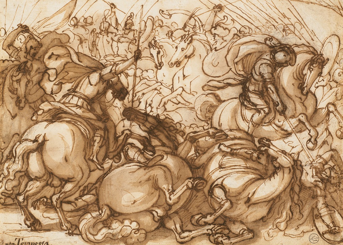 A battle scene by Antonio Tempesta — digital art print download