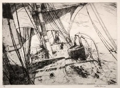 The Gale by Arthur John Trevor Briscoe, 1926 — digital art print download
