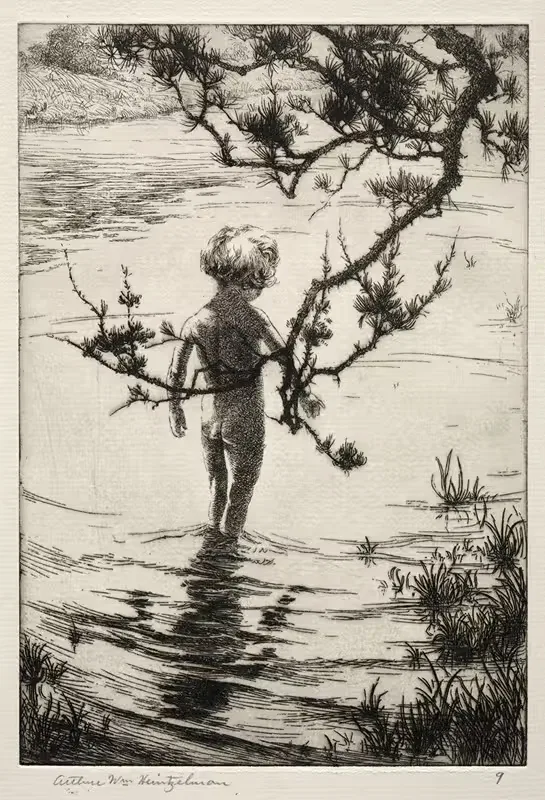 Знойный полдень by Артур Уильям Хайнцельман, 1919 — digital art print download