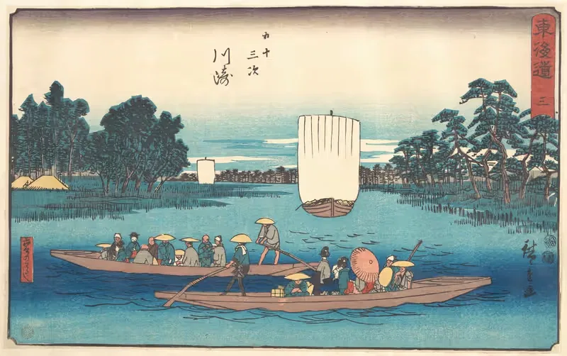 Kawasaki by Utagawa Hiroshige, 1840 — digital art print download
