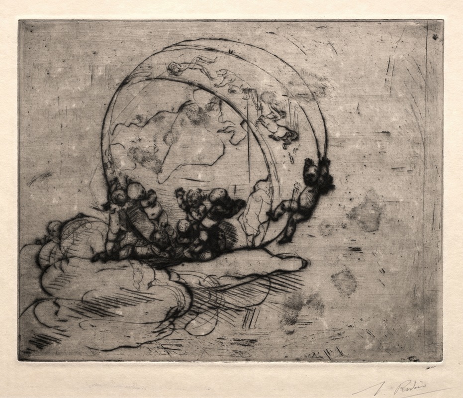 Cupids Leading the World by Огюст Роден, 1881 — digital art print download