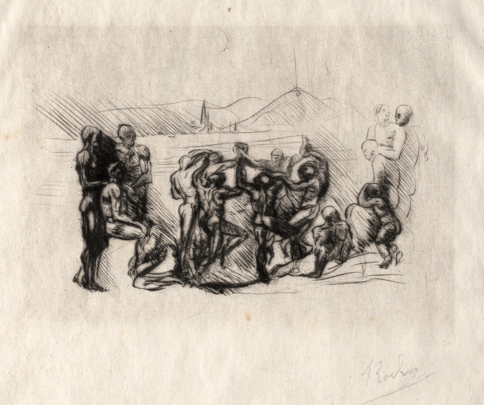 La Ronde by Огюст Роден, 1883 — digital art print download