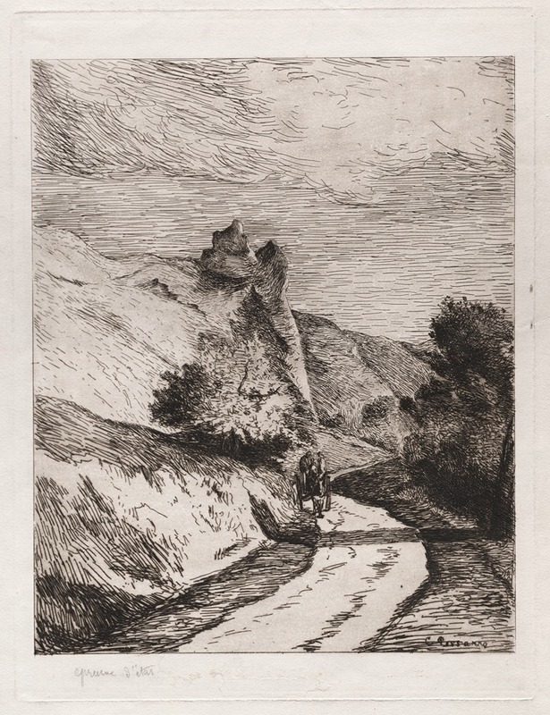 La Roche-Guyon by Камиль Писсарро, 1866 — digital art print download