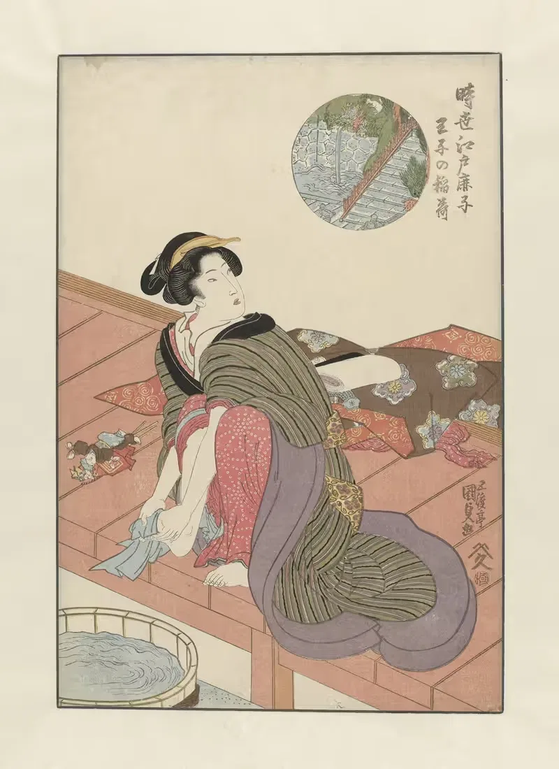 Inari temple Oji no Inari — Utagawa Kunisada (Toyokuni III)
