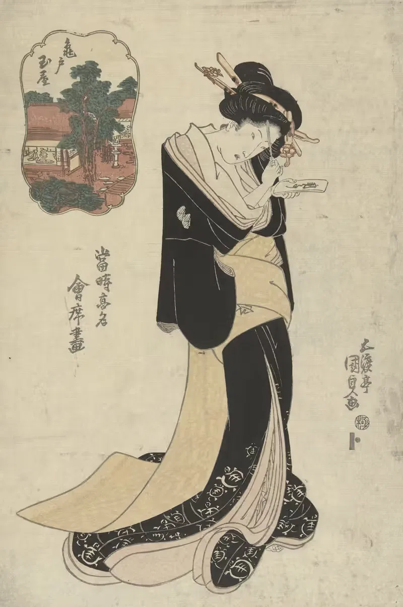 Камейдо Тамая by Утагава Кунисада, 1820-1825 — digital art print download