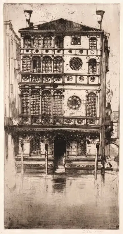Палаццо Дарио, Венеция by Дэвид Янг Кэмерон, 1900 — digital art print download