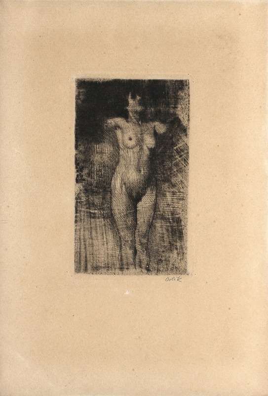Weiblicher Akt II by Эмиль Орлик, 1898 — digital art print download