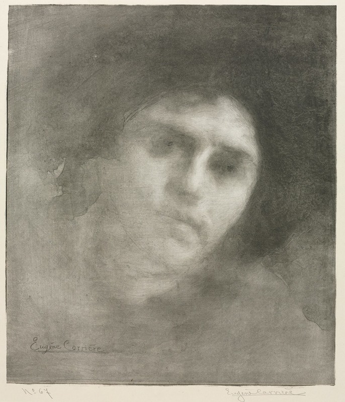 Madame Eugène Carrière (large plate) by Южен Каррьер, 1893 — digital art print download