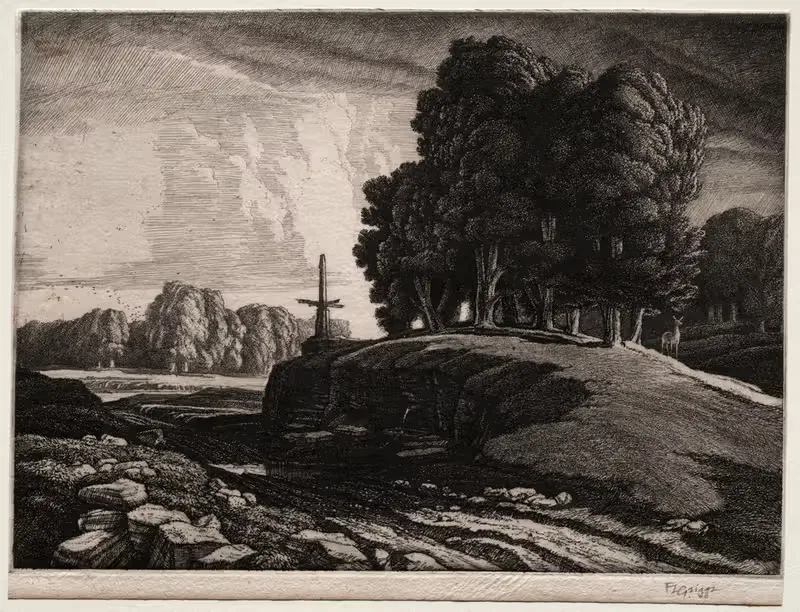 Перекресток by Фредерик Ландсиир Маур Григгс, 1933 — digital art print download