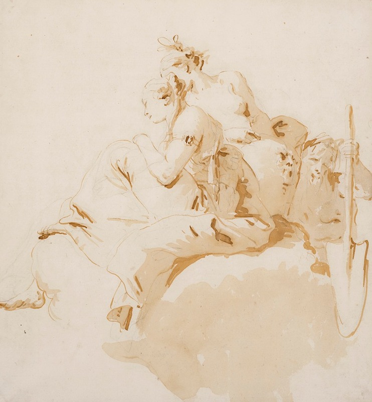 Sole figure per soffitti by Giovanni Battista Tiepolo — digital art print download