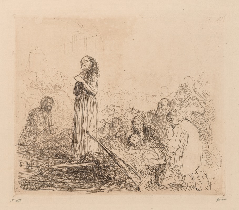 The Miracle at Lourdes by Жан-Луи Форайн — digital art print download