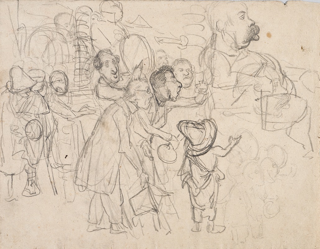 Kirner’s Farewell in Rome by Иоганн Баптист Кирнер, 1839 — digital art print download