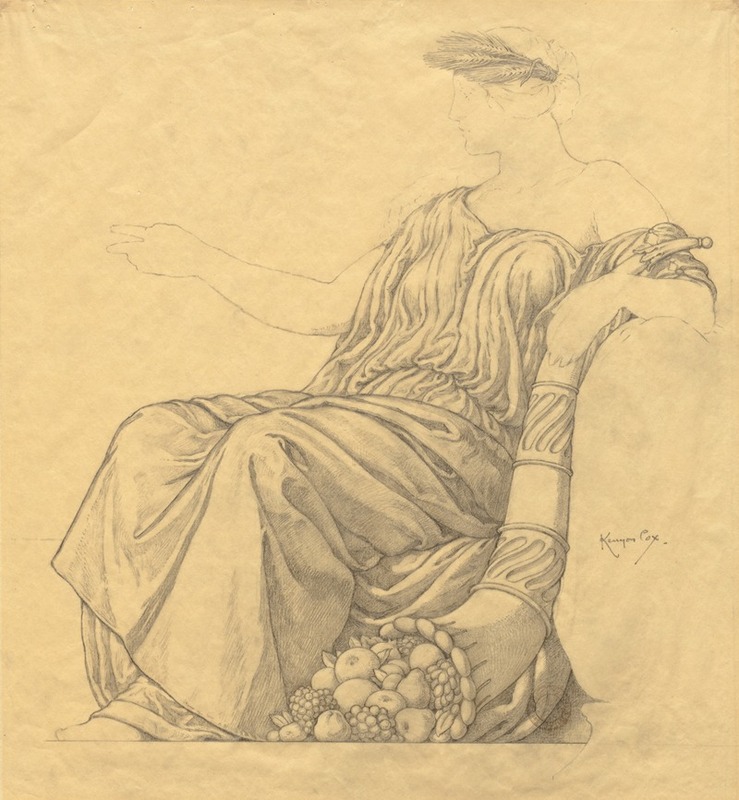 Sketch 5 by Кеньон Кокс, 1912 — digital art print download