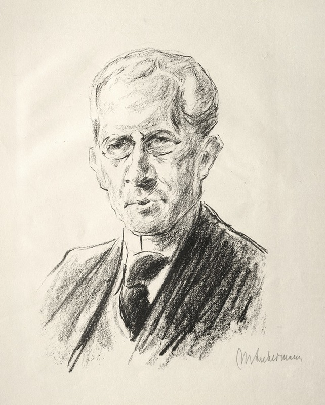 Portrait Arno Holz by Max Liebermann, 1923 — digital art print download