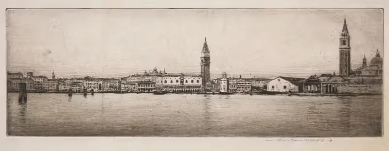 Бассейн Святого Марка, Венеция by Мортимер Менпес, 1910 — digital art print download
