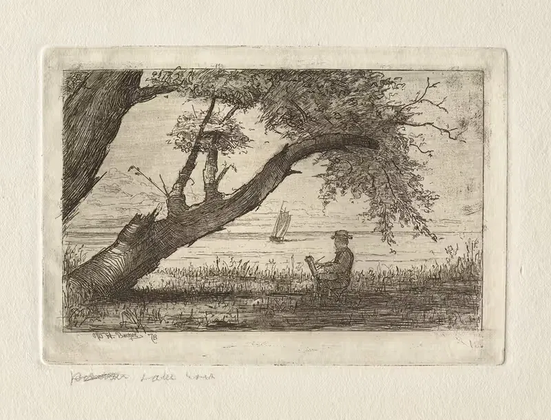 Озеро Эри by Отто Генри Бахер, 1878 — digital art print download