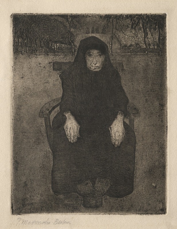 Seated Old Woman by Паула Модерсон-Беккер, c. 1905 — digital art print download