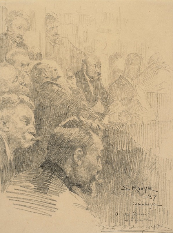 Men listening at a concert — Peder Severin Krøyer