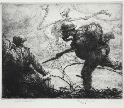 Dance of Death; Death Intoxicated by Percy John Delf Smith, 1919 — digital art print download