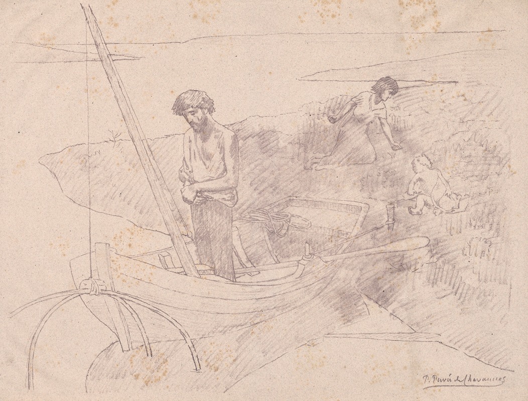 The Poor Fisherman by Пьер Пюви де Шаванн, 1897 — digital art print download