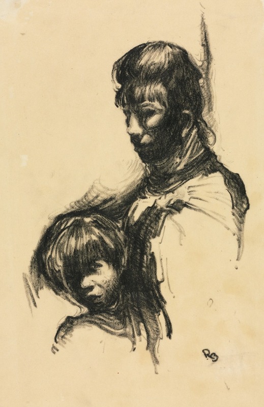 Mother and Child by Richard Beatty, 1926 — digital art print download