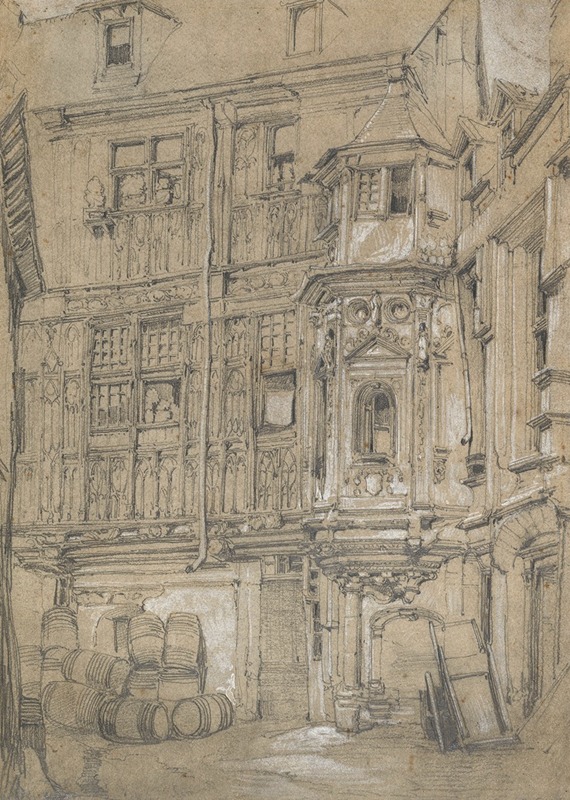 Old house in Rouen by Самуэль Прут — digital art print download