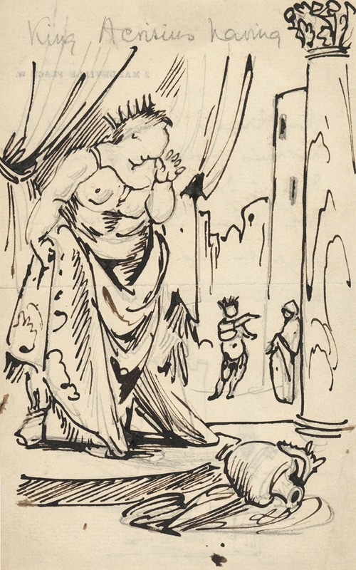 King Acrisius, The Rubens Version by Sir Edward Coley Burne-Jones — digital art print download
