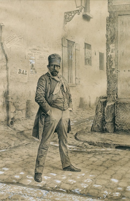 L'ouvrier parisien by Камиль Феликс Белланже, 1892 — digital art print download