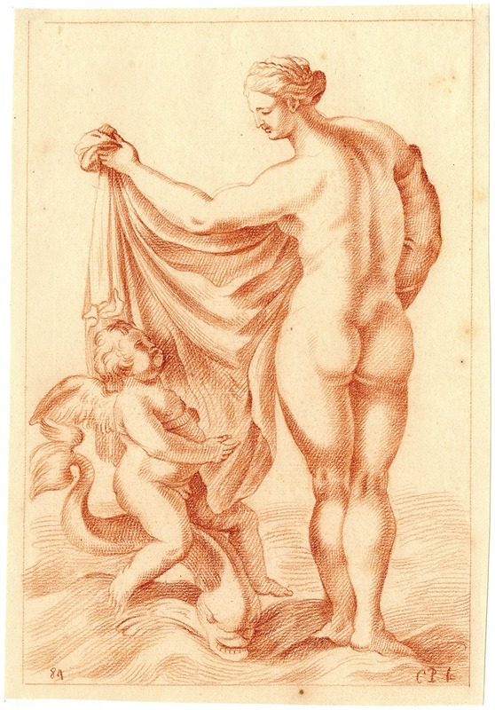 Beeld van de geboorte van Venus by Корнелис Пронк — digital art print download