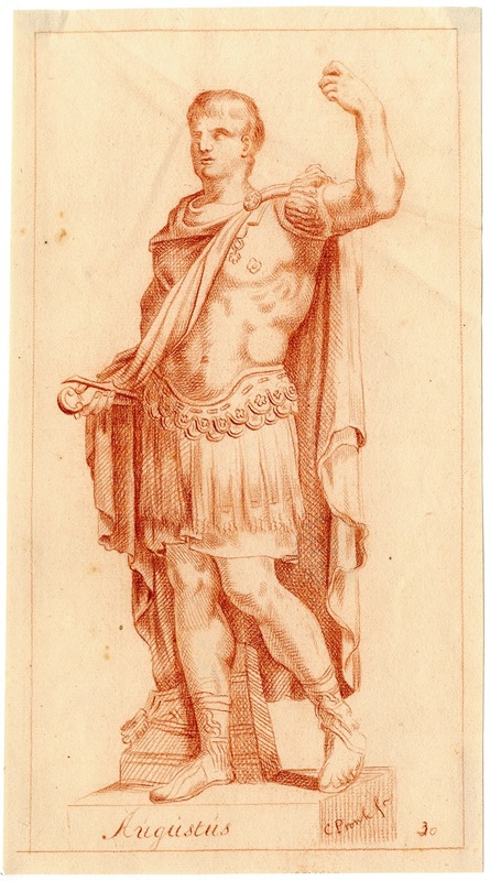 Beeld van keizer Augustus by Корнелис Пронк — digital art print download