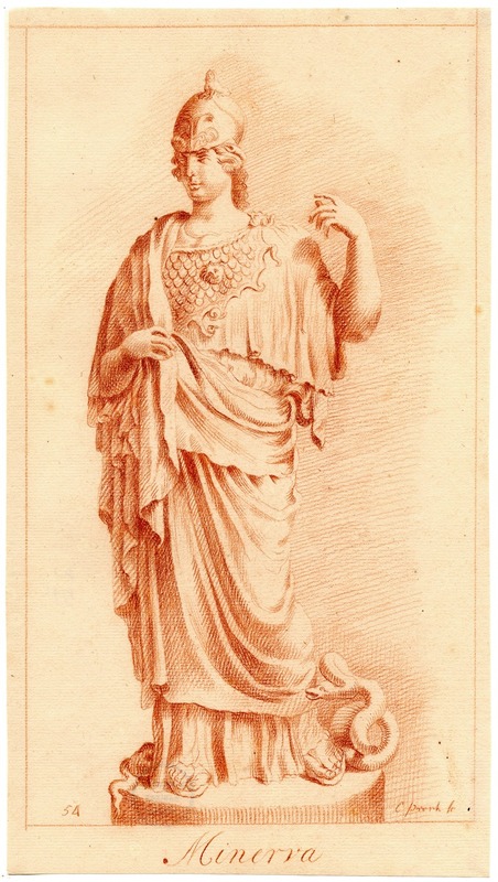 Beeld van Minerva by Корнелис Пронк — digital art print download