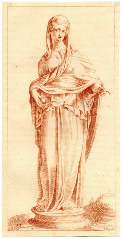 Beeld van staande vrouw by Cornelis Pronk — digital art print download