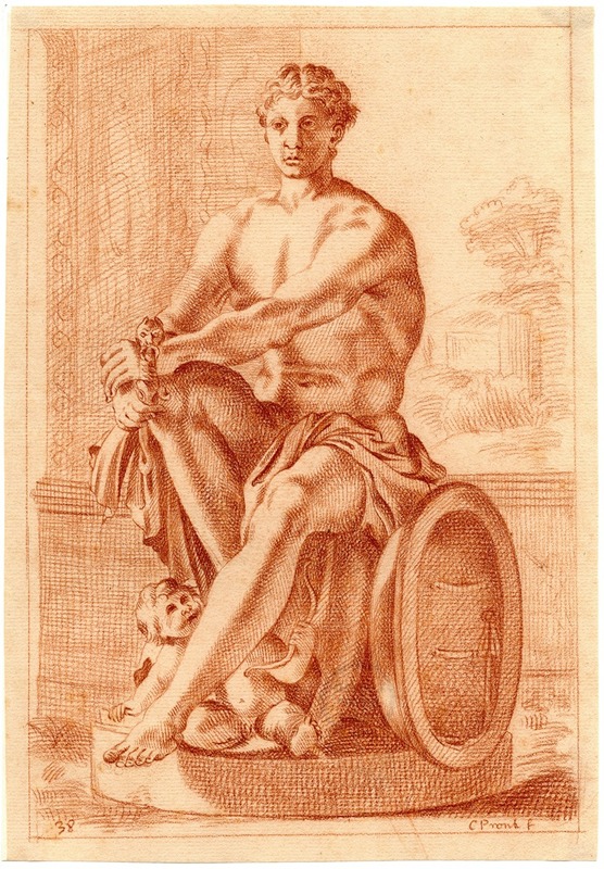 De Ares Ludovisi by Корнелис Пронк — digital art print download