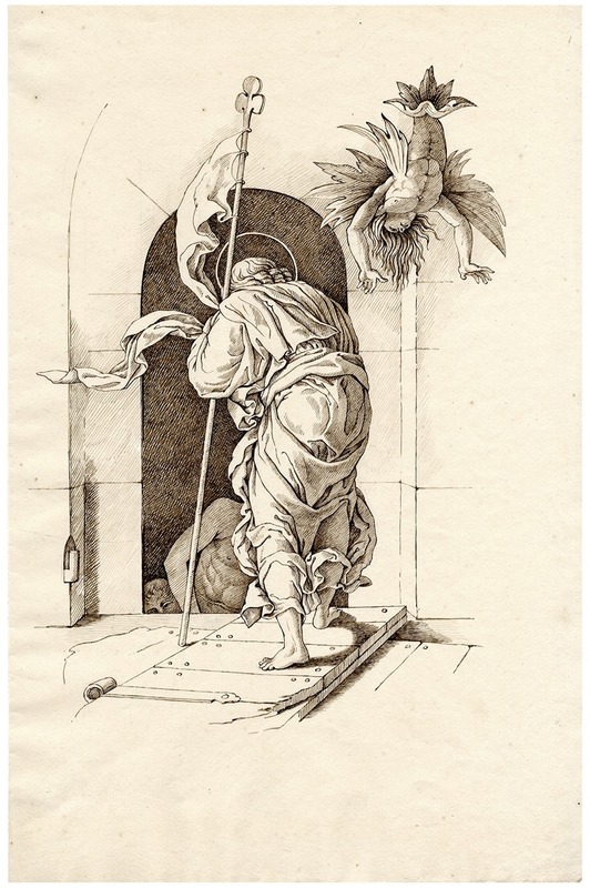 Christ in Limbo by Дэвид Хамбер де Сюпервиль — digital art print download