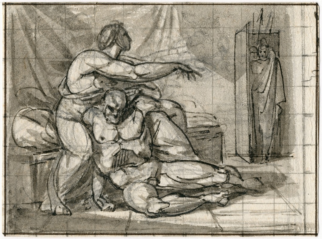 Delilah met de krachteloze Samson — David Humbert de Superville