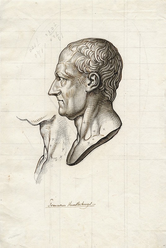 F. Hemsterhuys, borstbeeld naar links — David Humbert de Superville