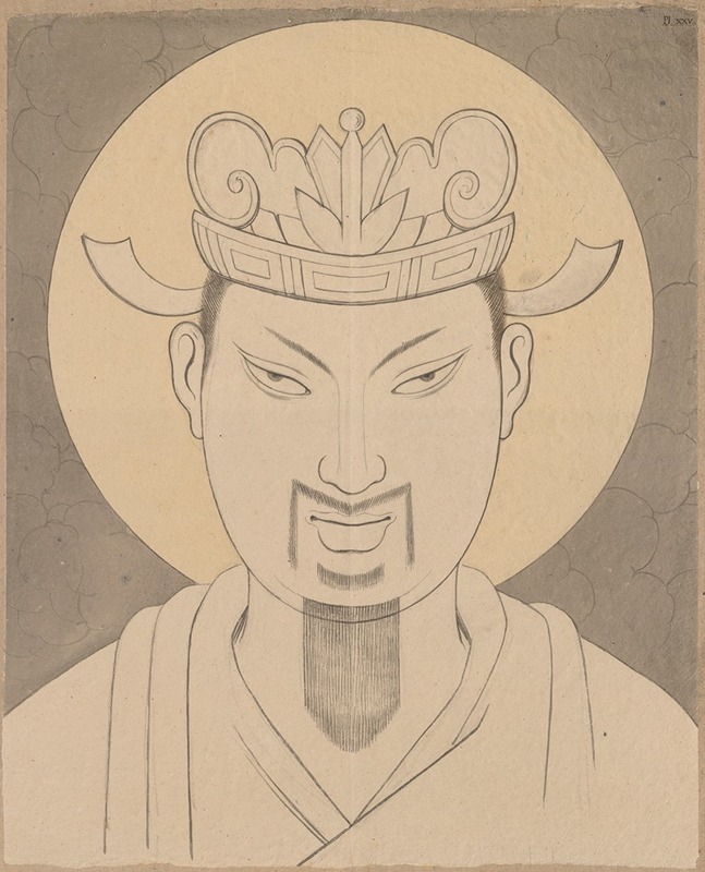Head of a Chinese by Дэвид Хамбер де Сюпервиль — digital art print download