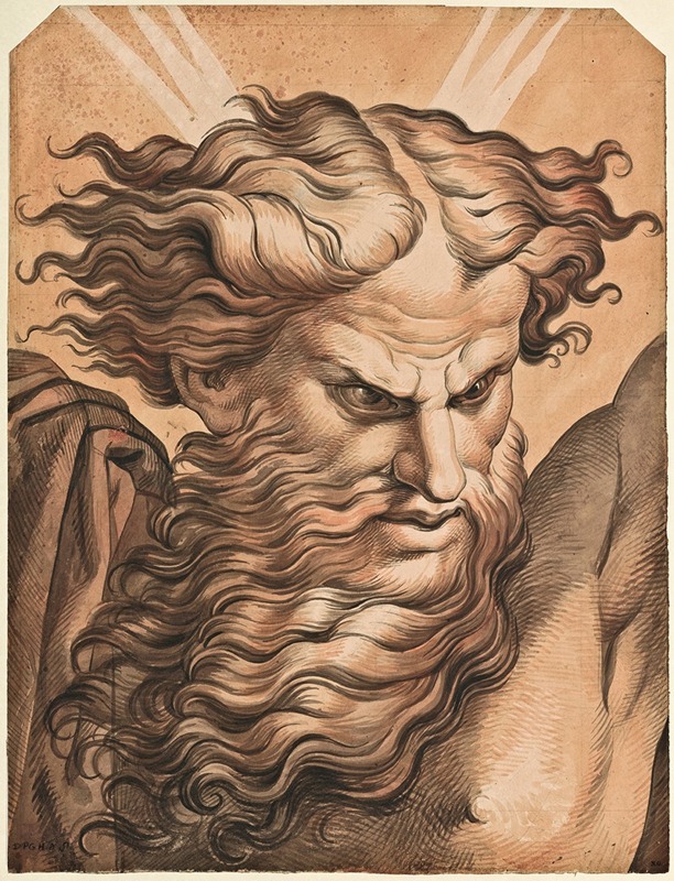Head of Moses by Дэвид Хамбер де Сюпервиль — digital art print download